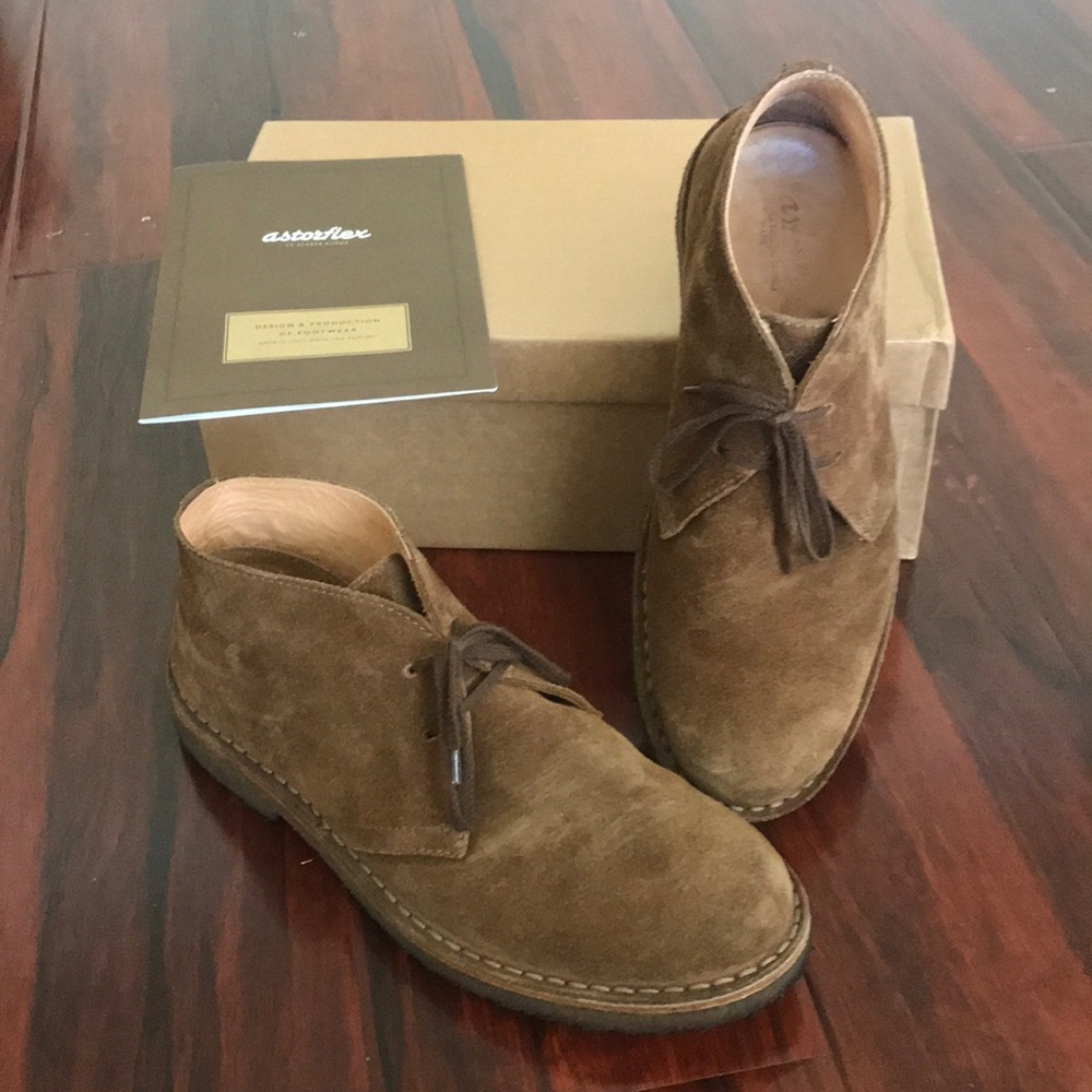 AstorFlex Suede Chukka Boots Dark Khaki